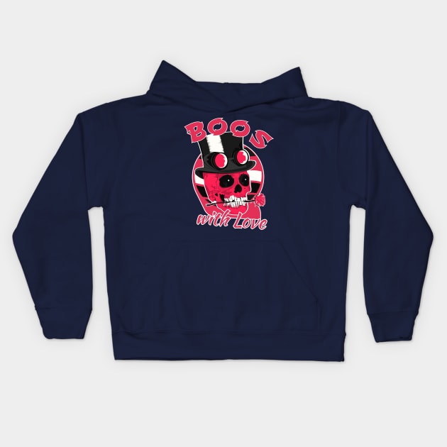 Boos with love. Kids Hoodie by Ekenepeken